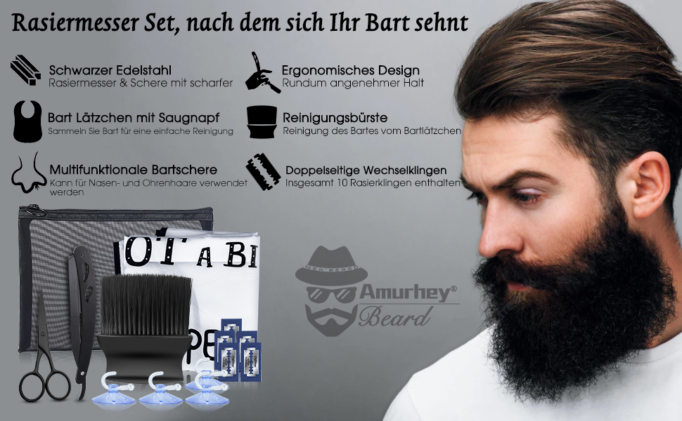 14 IN 1 Barber Rasiermesser Set