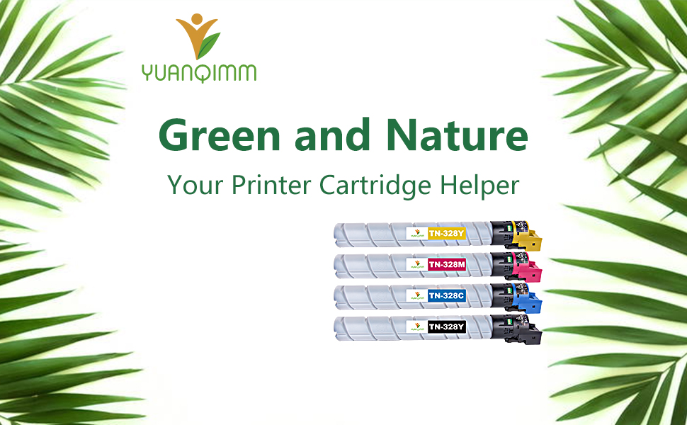 YUANQIMM TN328 Toner Cartridge TN328 TN328K TN328C TN328M