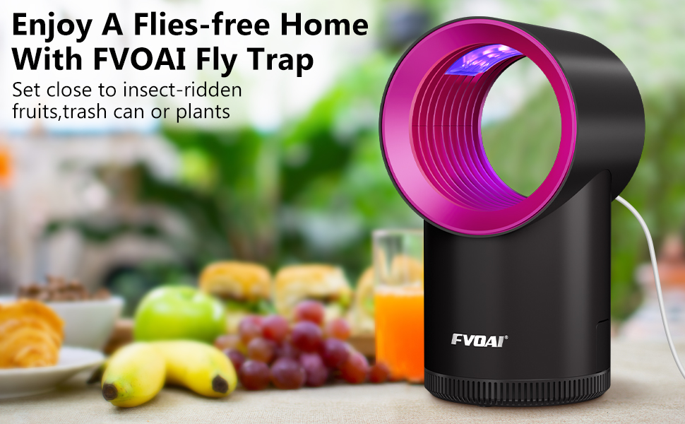 FVOAI Fly Trap Indoor, Fruit Fly Catcher Mosquito Trap