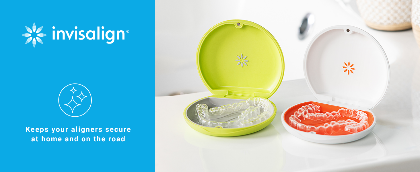 Invisalign™ Aligner and Retainer Case (Pink) Health