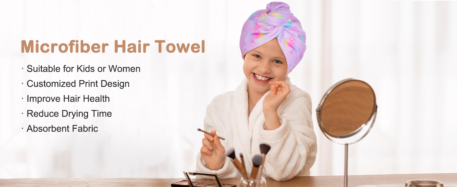 Microfiber Hair Towel Wrap