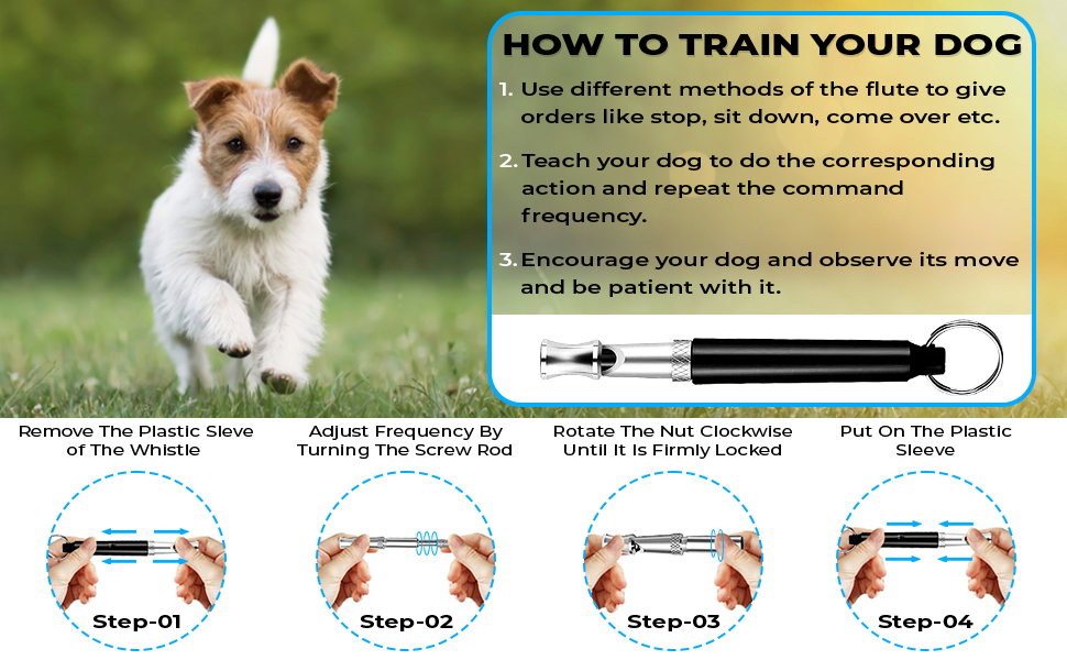 KNOOR Pack of 2 Ultrasonic Dog Whistle Stop Barking, Dog Whistle to