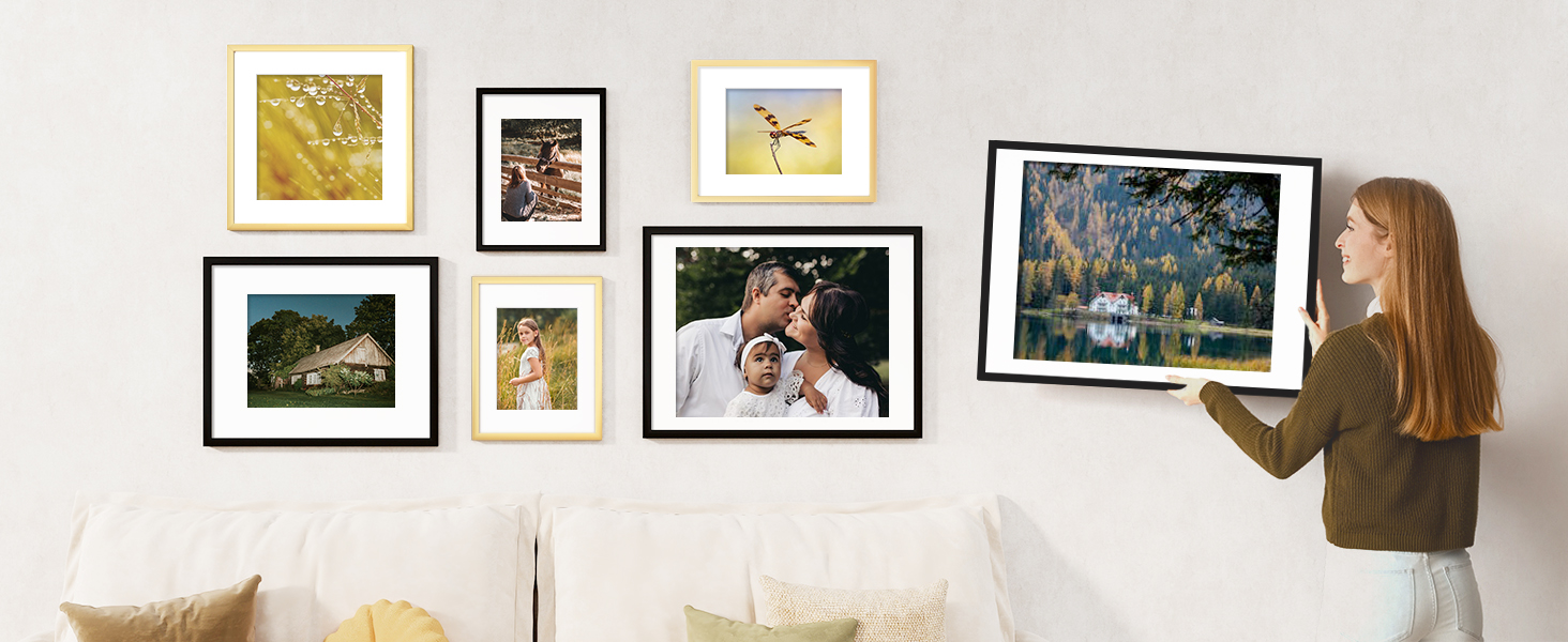 Fun Memories 5x7 Picture Frame, Display Pictures 4x6 with
