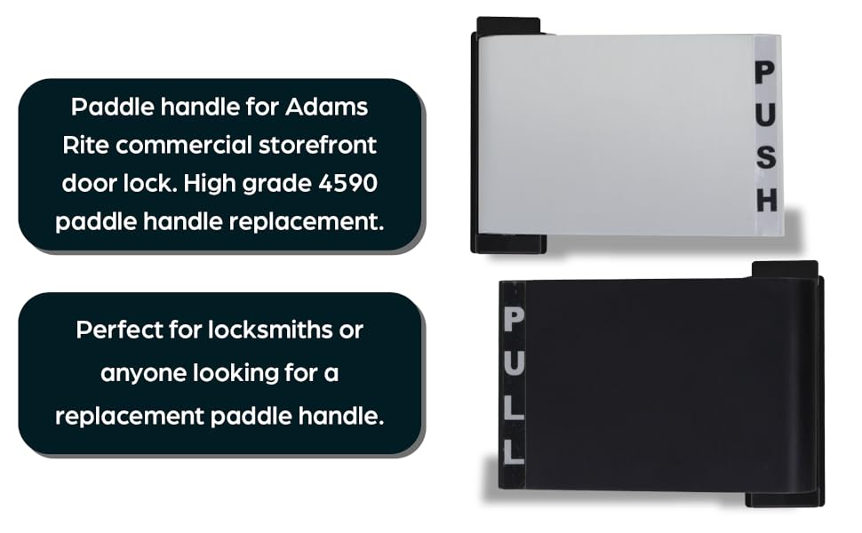 Summit DOORWARE Push Paddle Handle for Adams Rite Storefront Doors