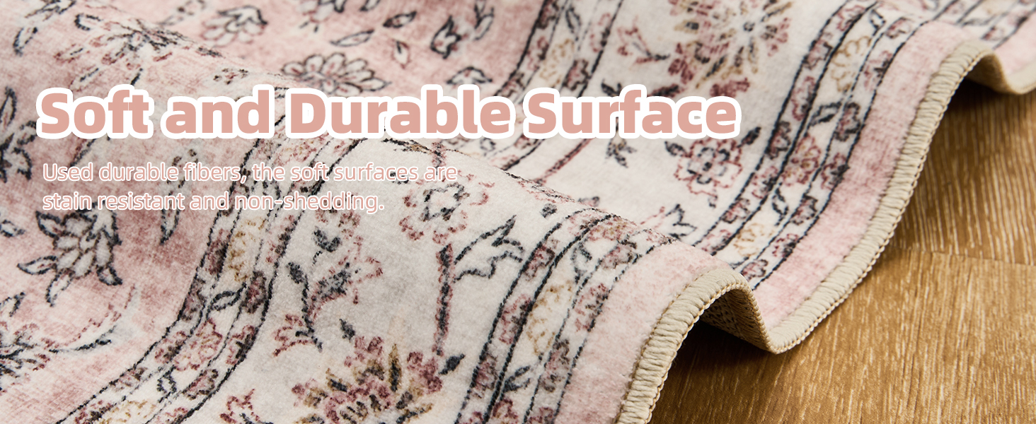 PADOOR 3x5 Entryway Area Rug, 3x5 Vintage Rug for Entrance