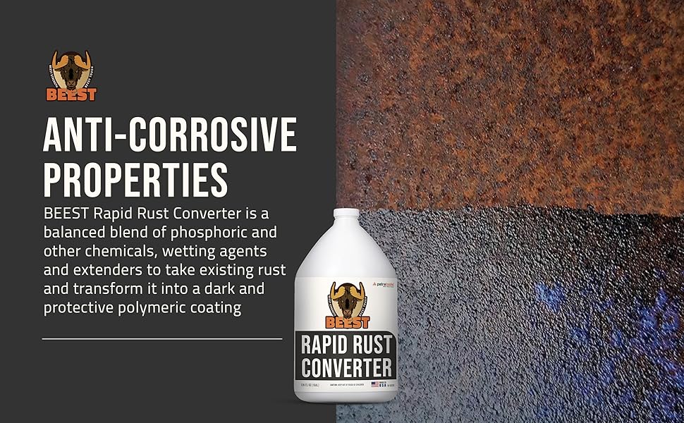 BEEST Rapid Rust Converter for Metal Professional Grade