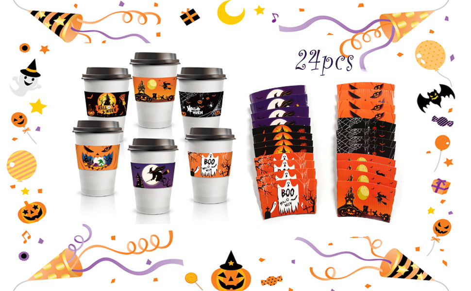 Disposable Hot Chocolate Cocoa Cup Sleeves