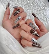 Handmade Long Coffin Press on nails false nails fake nails