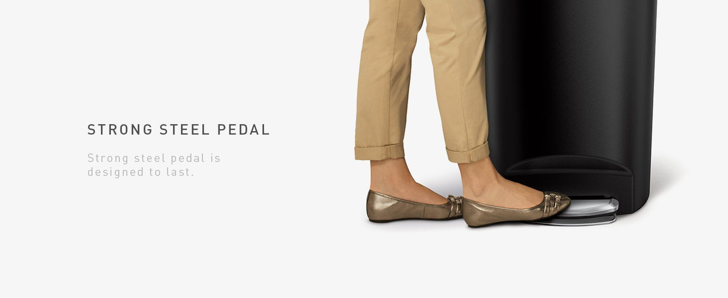 Strong Steel Pedal | Engineered to last over 150,000 steps - more than 20 steps a day for 20 years
