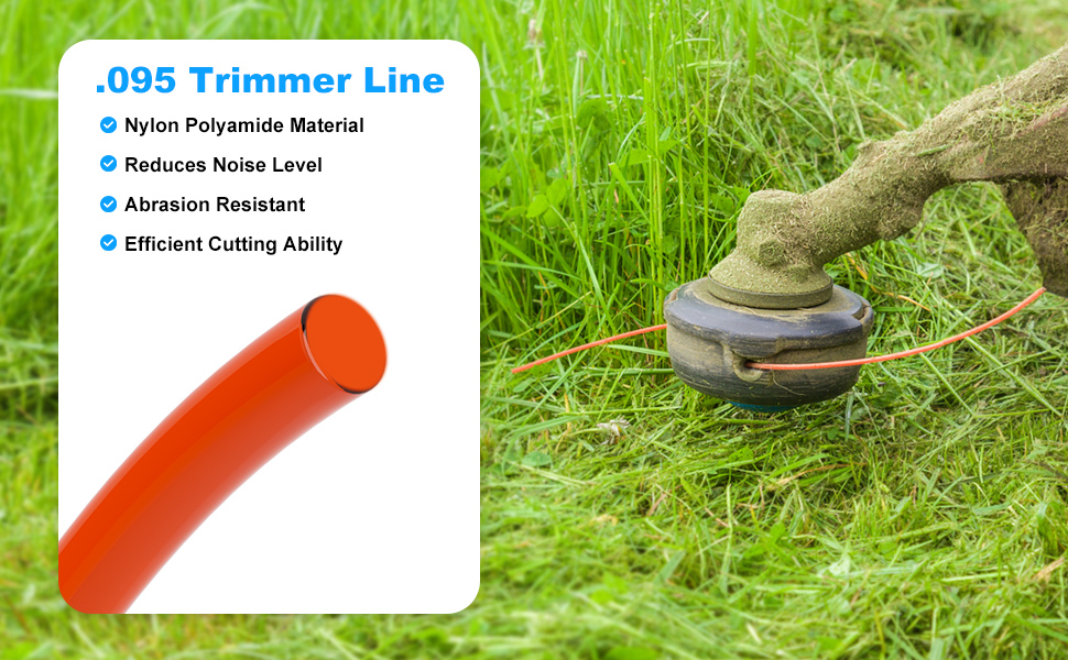 String Trimmer Line 5Lb .095 Weed Wacker String1427FT Echo Weed Eater String for