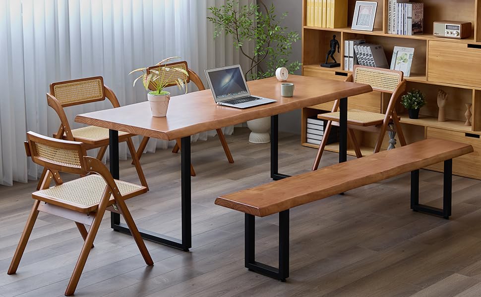 Solid wood office desk