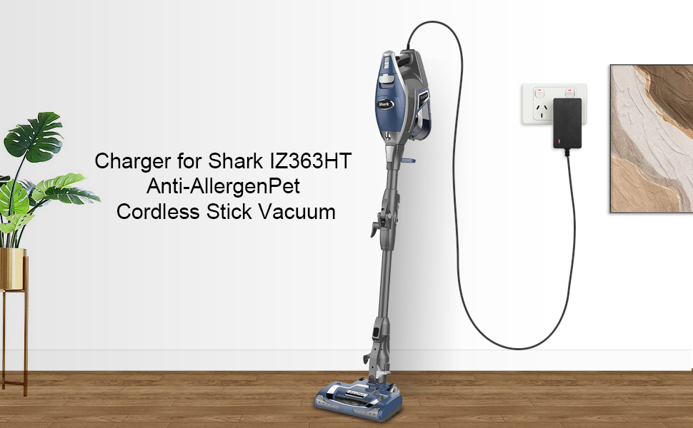 24.8V Charger for Shark Rocket Pro DK33248080HU Pet Pro IZ162H IZ163H IZ362H IZ363H IX140H