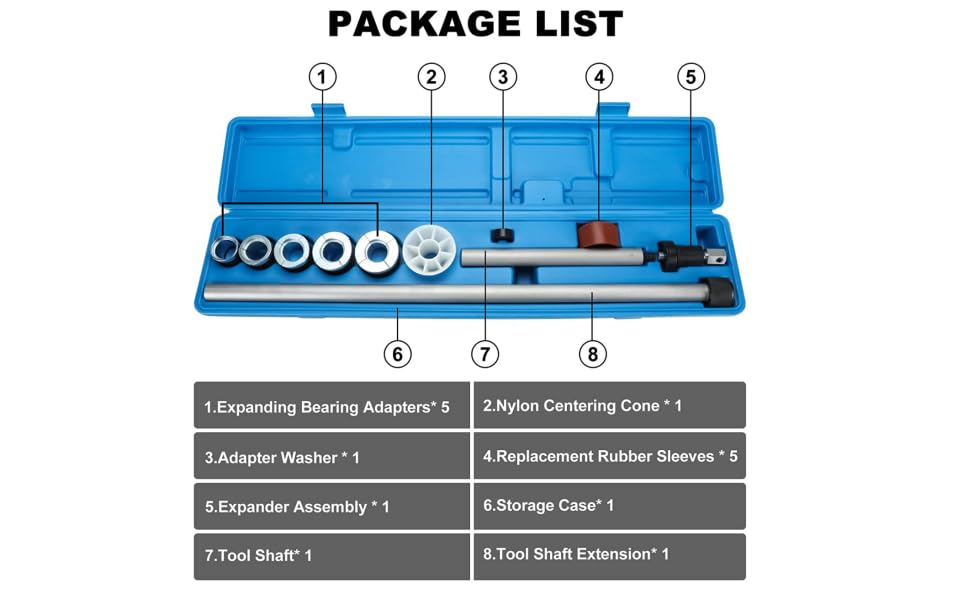 BTSHUB Universal Cam Bearing Removal and Installation Tool Set