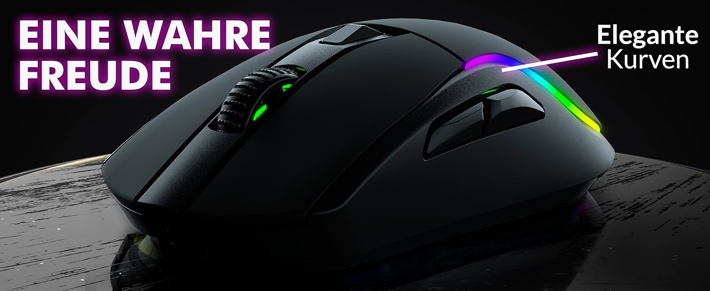 klim mouse mice gaming gamer drahtlos bluetooth blue tooth kabel gebunden