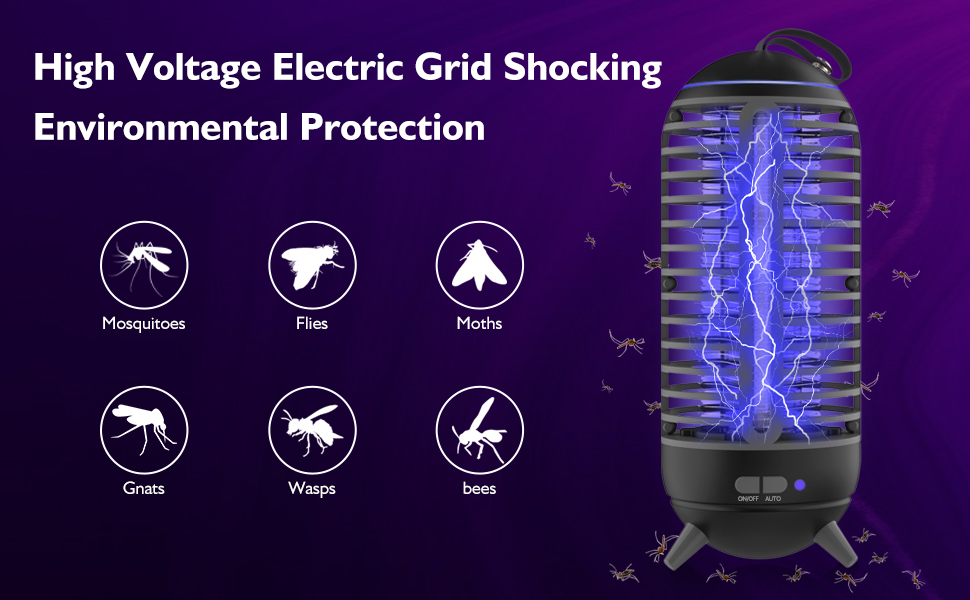 Rechargeable Bug Zapper Indoor Outdoor, Cordless Mosquito