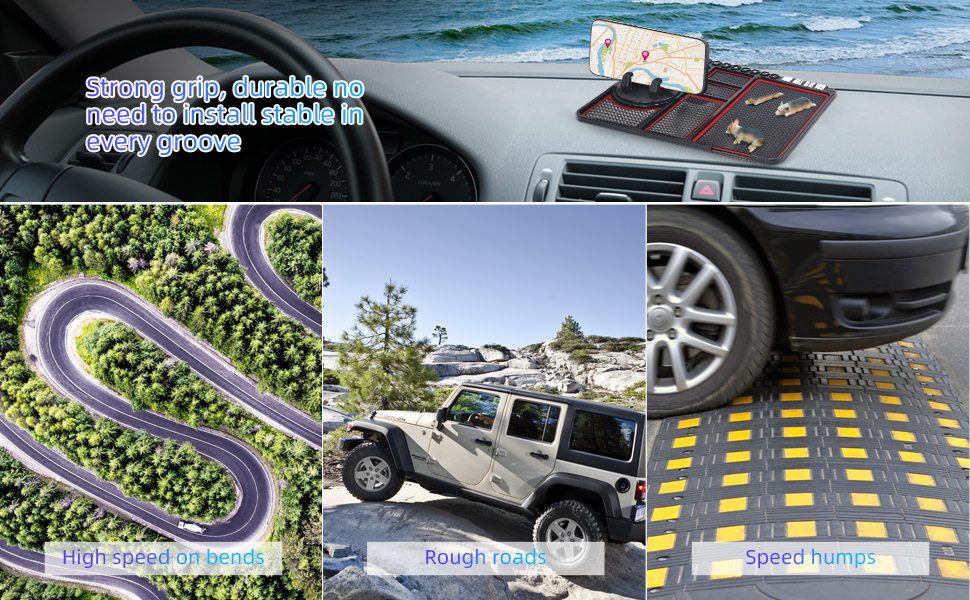 Car Dashboard Cell Phone Mat,Multifunction Phone Pad Non Slip Dashboard