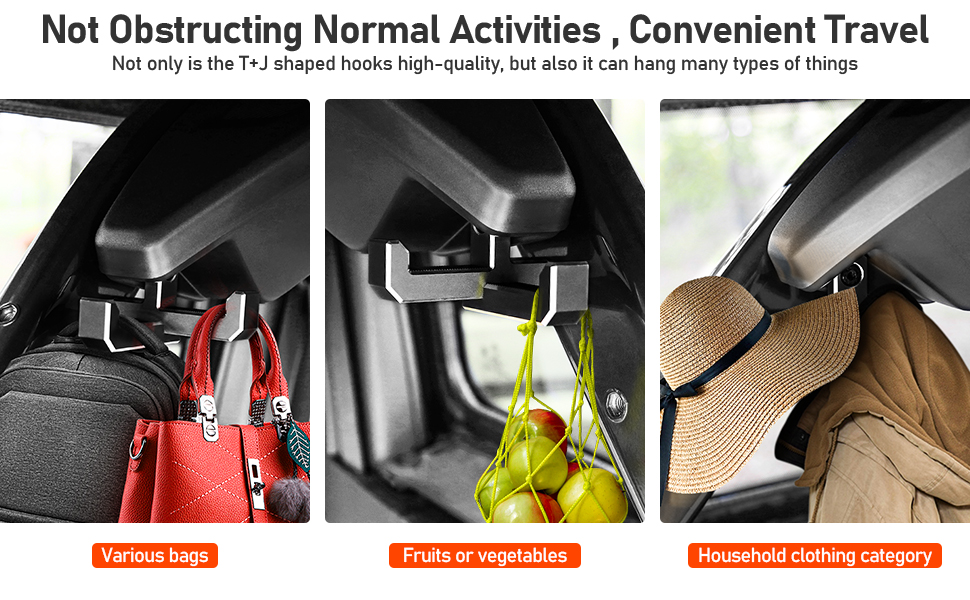 LEPZ Trunk Grocery Bag Hooks Aluminum Organizer Compatible