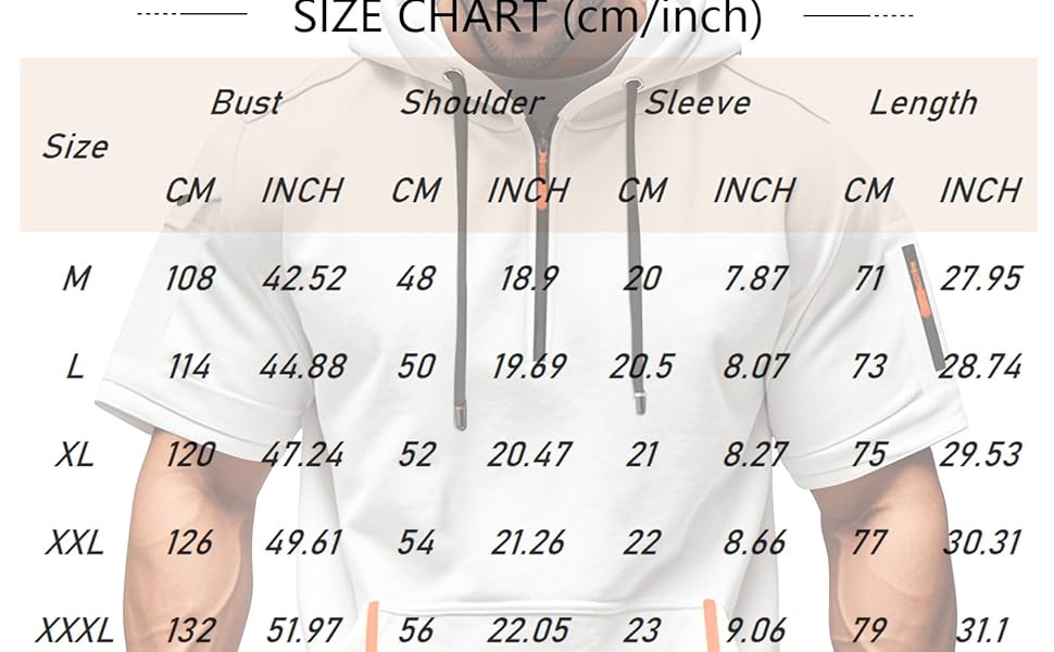 Herren T-Shirt mit Kapuze