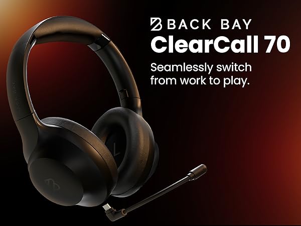 wireless headset with microphone for pc bluetooth headphones wireless pc work headphones with mic