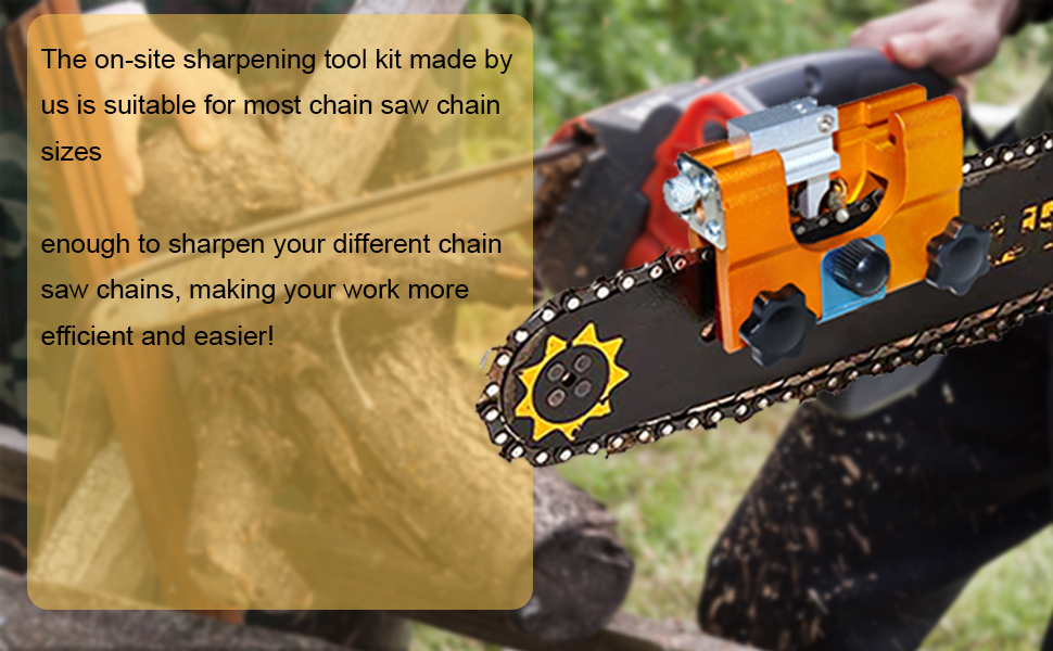 Chainsaw Chain Sharpening Jig, 1 PCS Deluxe Chainsaw Sharpening