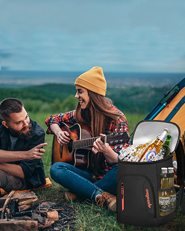 black cooler backpack