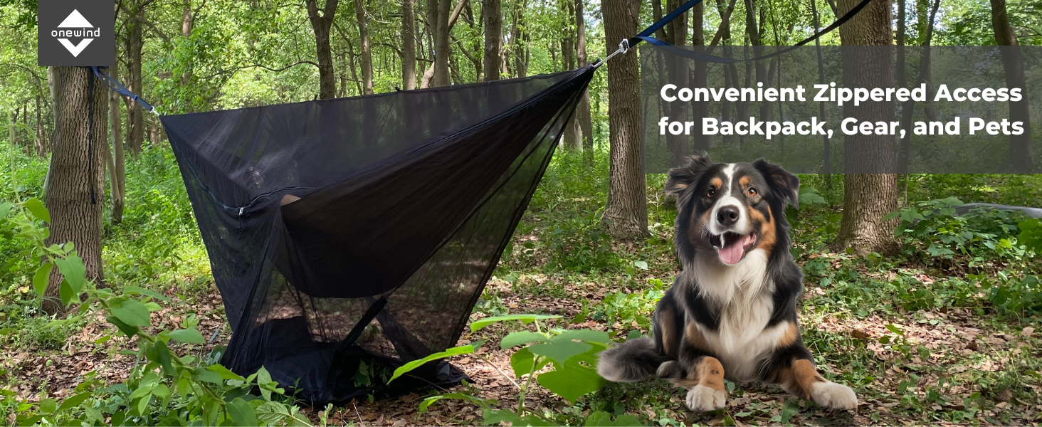 bottom entry hammock