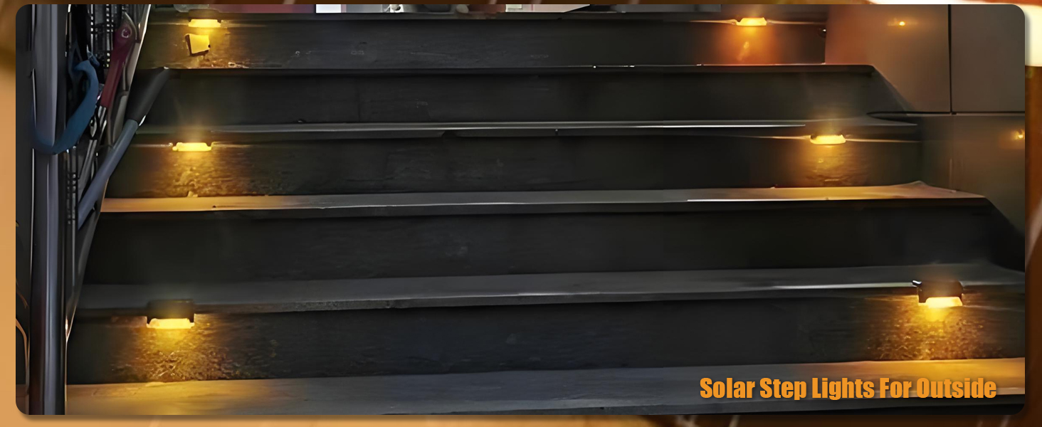 solar stair lights solar step lights deck decorations outdoor