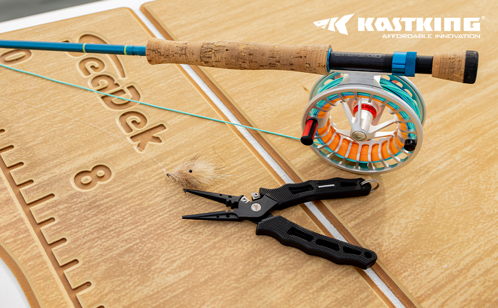 KastKing Cutthroat 7 inch Fishing Pliers, 420 Stainless