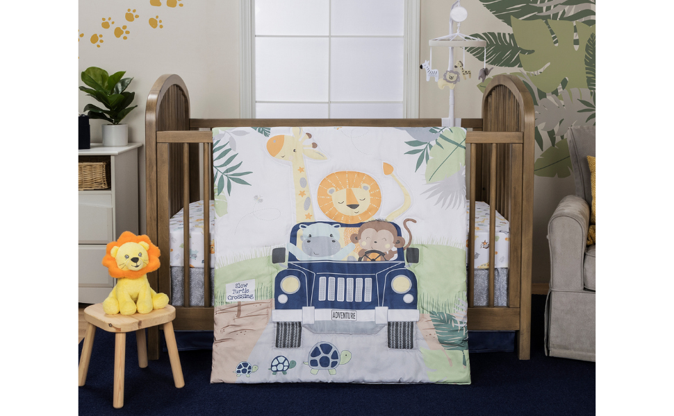 Sammy & Lou OffRoad Adventure 4 Piece Crib Bedding Set