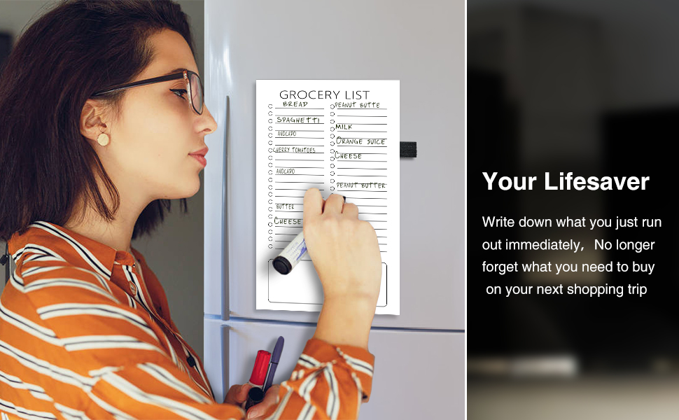 Grocery List Pad for Fridge Shopping List Notepads Note Pads