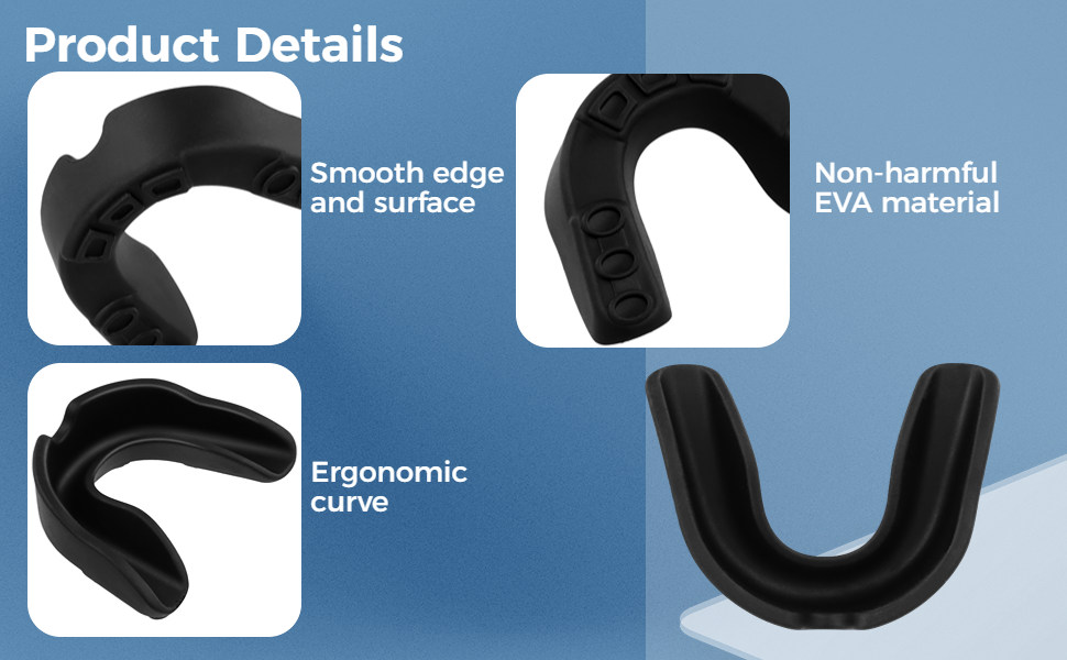 Sports Mouth Guard, 50 Pack Kids Youth Mouth Guard