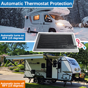 RV water tank heater pad