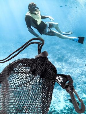mesh diving snorkeling watersport bag wet humid
