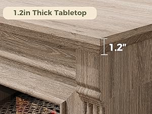 1.2 in thick tabletop