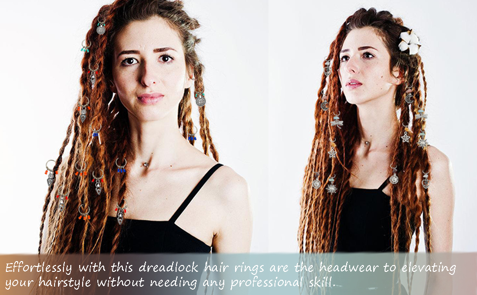 Charms Vintage Metal Hair Charms for Women&#39;s Hairstyles Dreadlocks Hair