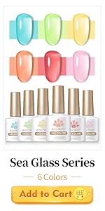 Jelly crystal gel nail polish