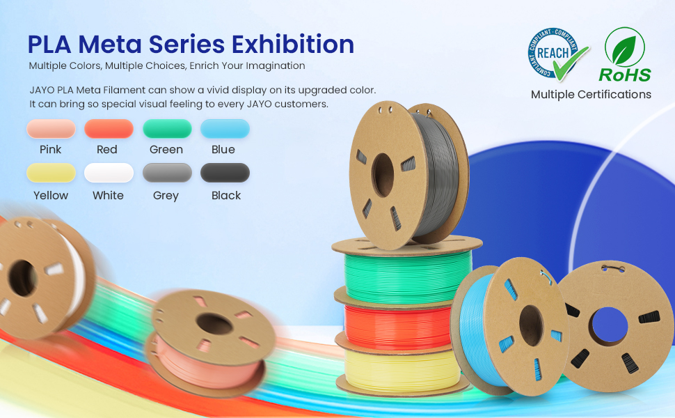 JAYO PLA Meta 1.75mm Upgraded 3D Printer Filament, High