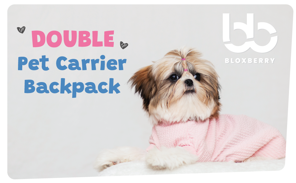 Dual Compartment Pet Backpack convenience comfort durability hike walk park safe