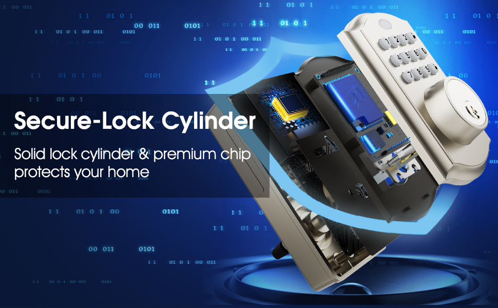 Keyless Entry Smart Lock Electronic Door Lock with Keypad, Smart