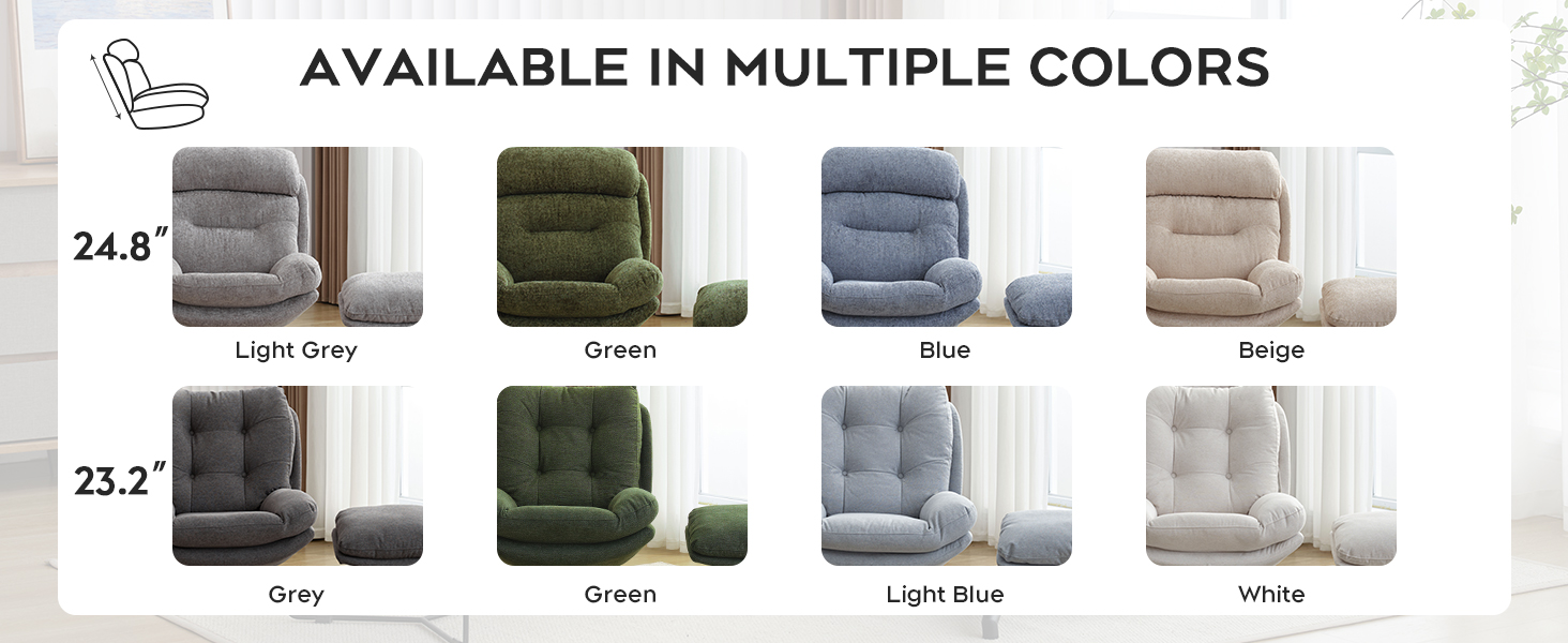 Swivel Accent Chair with Ottoman Set