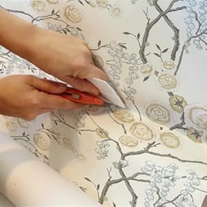 Beige Floral Peel and Stick Wallpaper Floral Contact Paper Vintage Floral Wallpaper Peel and Stick