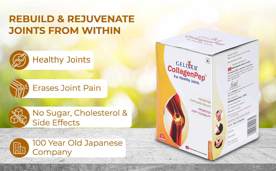 Nitta Gelatin India Limited Gelixer Collagenpep 10 G X 15 Sachets