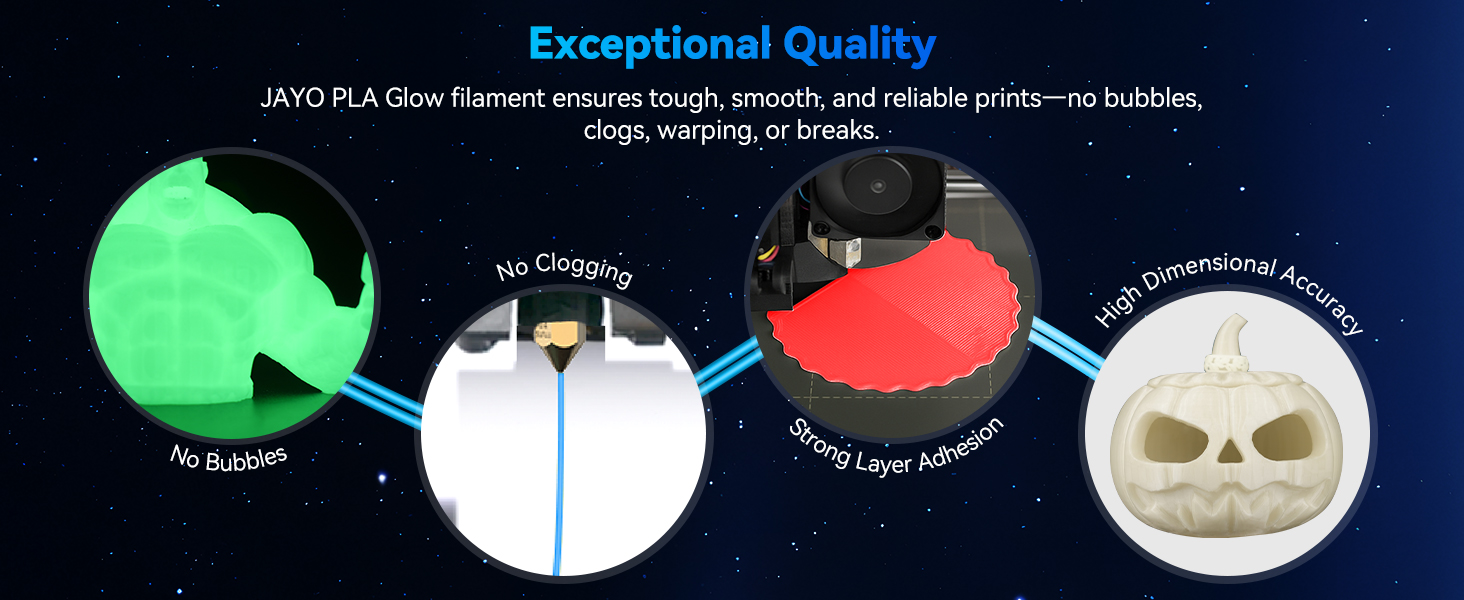 glow pla filament