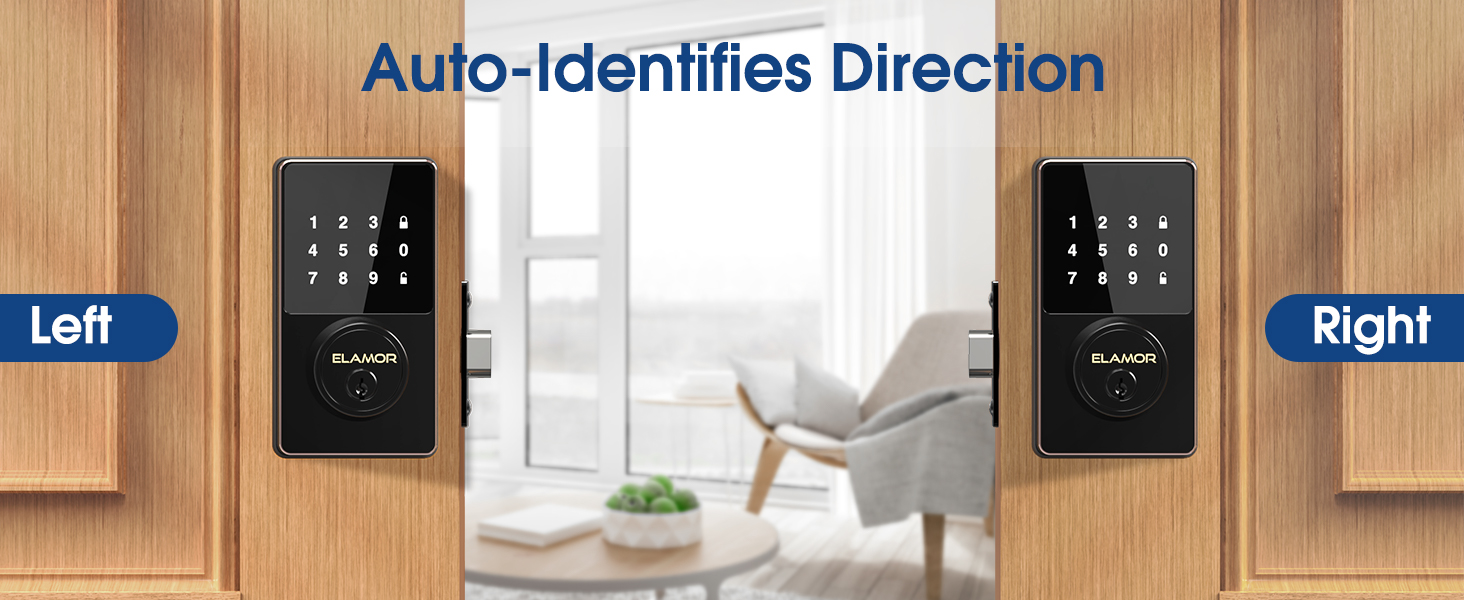 Keyless Entry Door Lock, Electronic Deadbolt Lock with Touchscreen