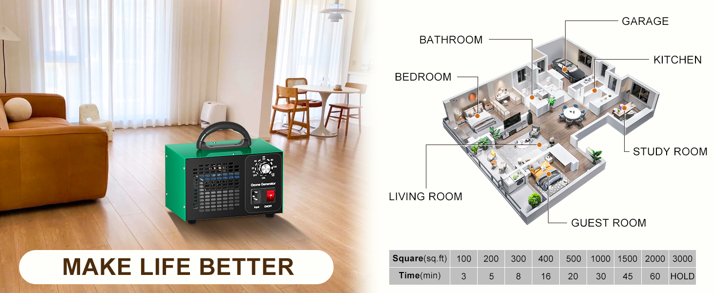 Ozone Generator 45,000mg/h