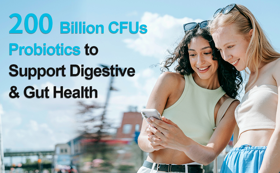 200 Billion CFU Probiotics High Potency Probiotics for Women and Men, 12 Probiotic