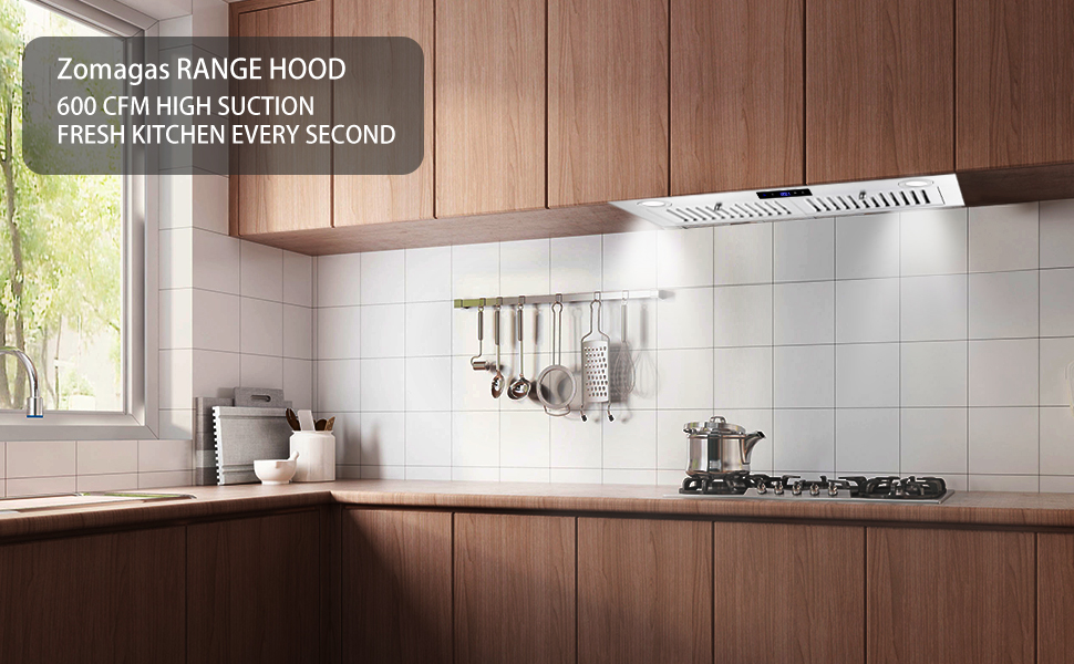 Range Hood Insert 30 inch,Stainless Steel Kitchen Vent Hood