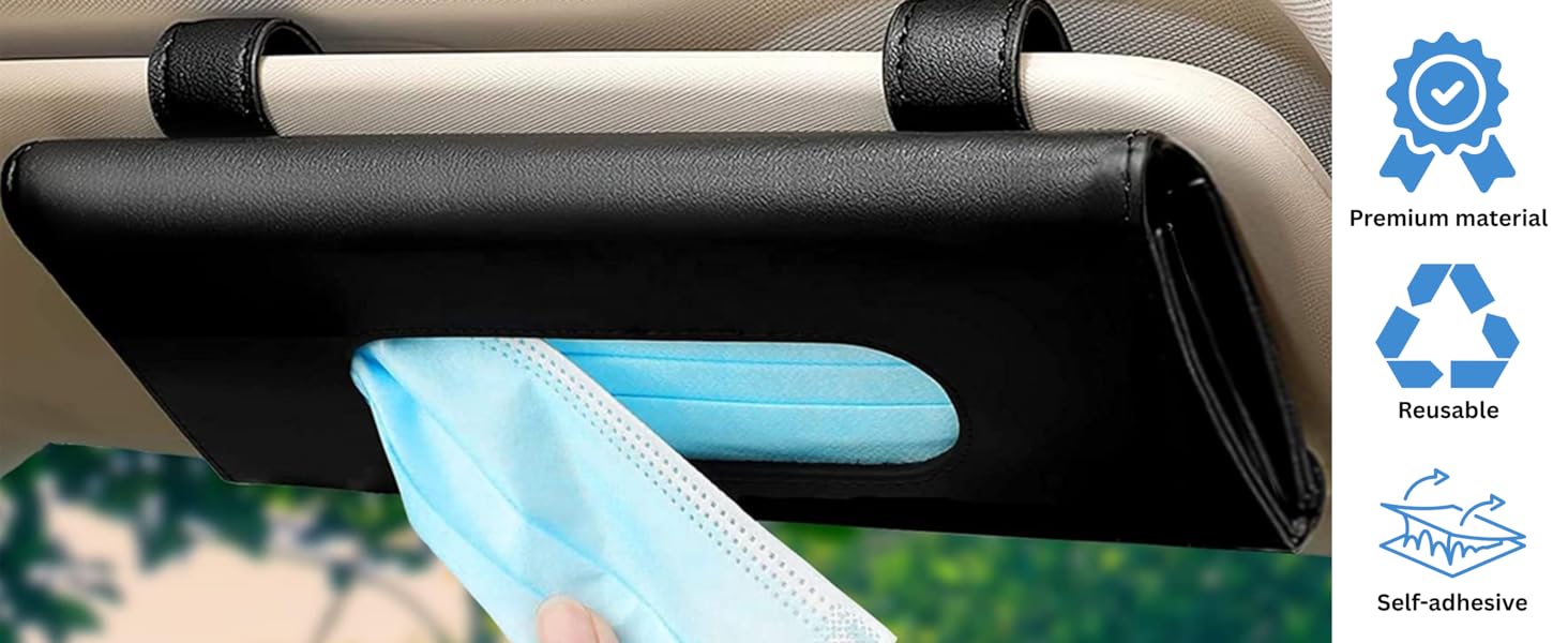 SPN-RECPP  Car Tissue Holder, Sun Visor Tissue Holder, Car Visor Tissue Holder