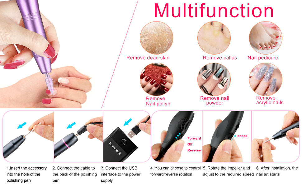 Ponceuse Pour Ongles Électrique
