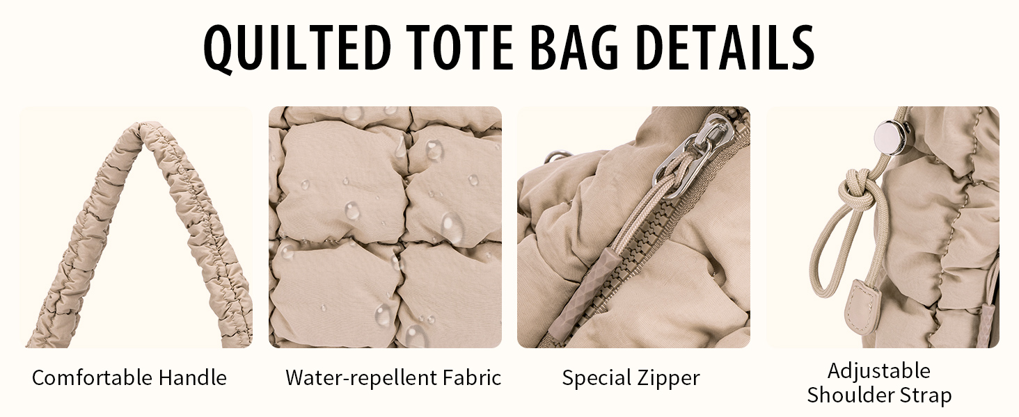 puffy tote bag
